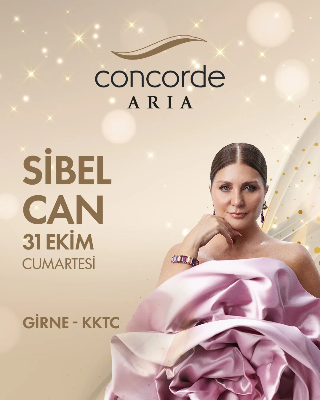 پوستر Concorde Aria: Sibel Can، شنبه ۳۱ اکتبر، گیرنه
