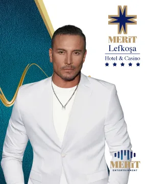 Cenk Eren concert poster for Merit Lefkoşa Hotel