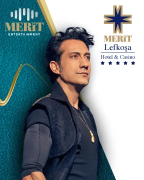 Kıraç concert poster for Merit Lefkoşa Hotel