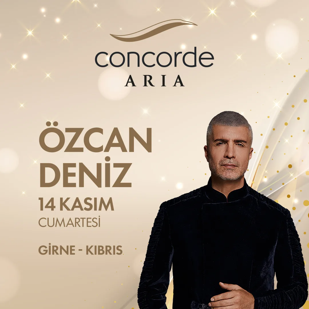 Özcan Deniz concert poster for Concorde Aria, 14 November