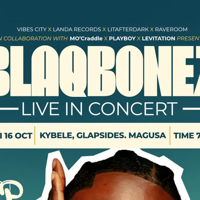 Blaqbonez Live in Concert poster for 16 October at Kybele, Glapsides, Mağusa